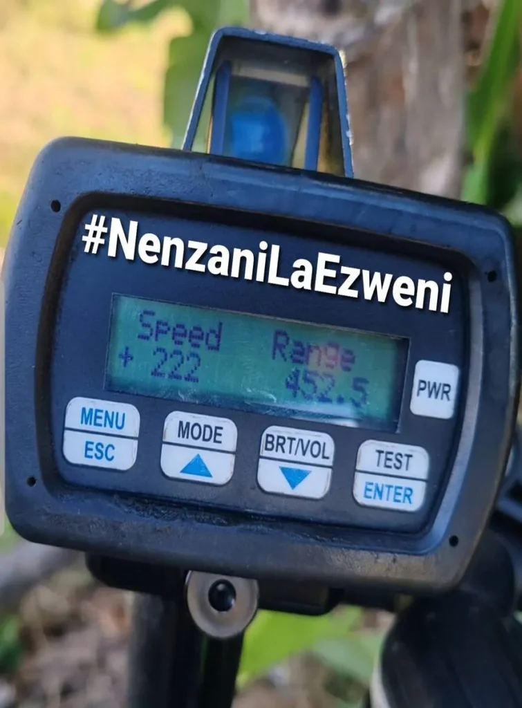 Speeding in KZN display image for decorative purposes