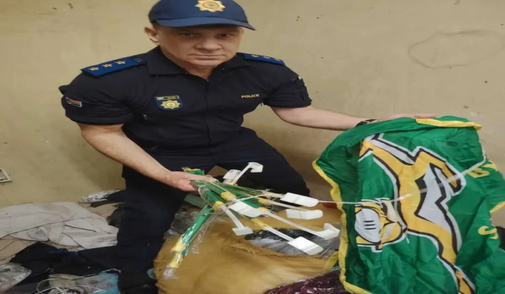 Counterfeit sports apparel seized by SAPS in Gauteng