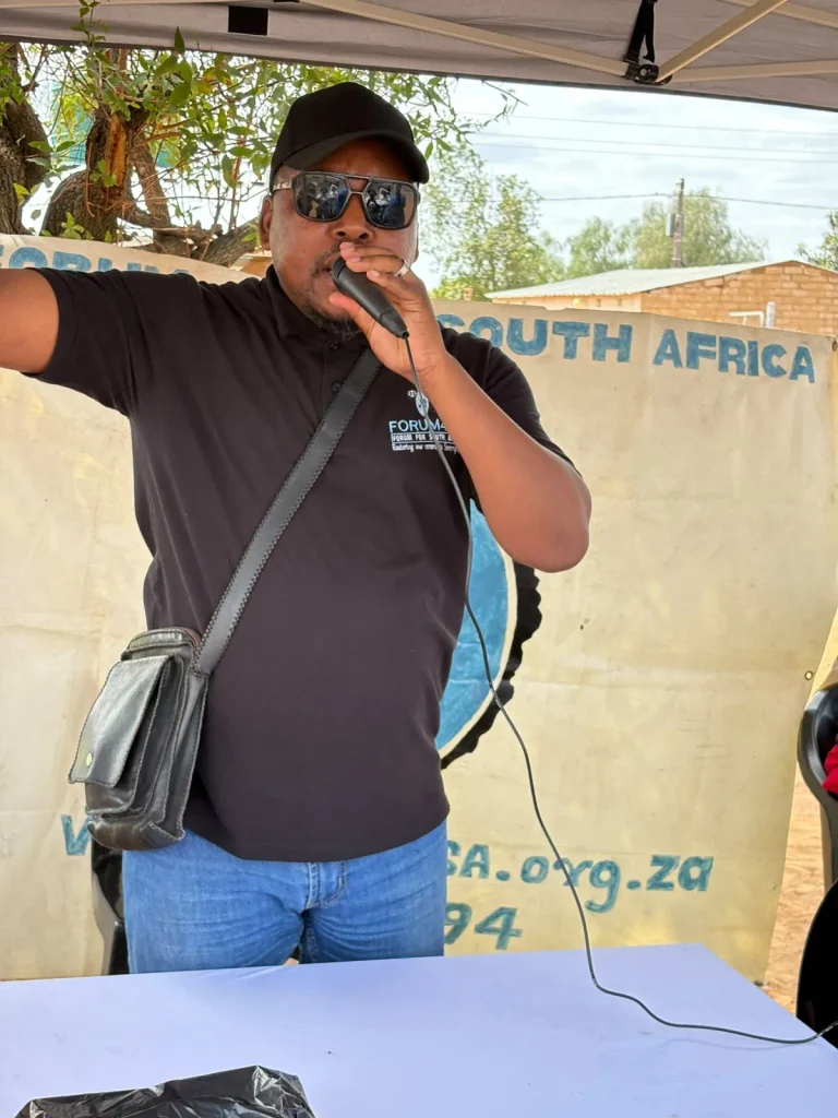 Mashilompane speaking about leadership, corruption and service delivery